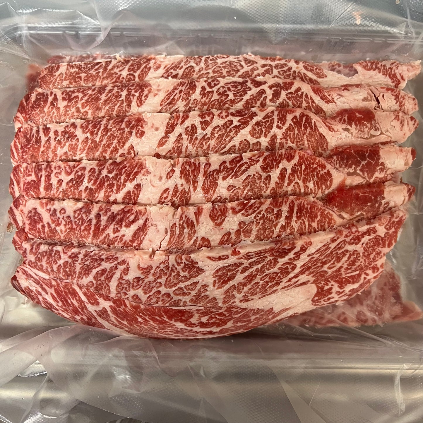 Russian MIRATORG Prime Black Angus boneless beef short ribs | Raised in a mixture of vanilla, grain and wheat | Meat is tender and creamy |High-quality snowflake texture produced by extremely cold weather
