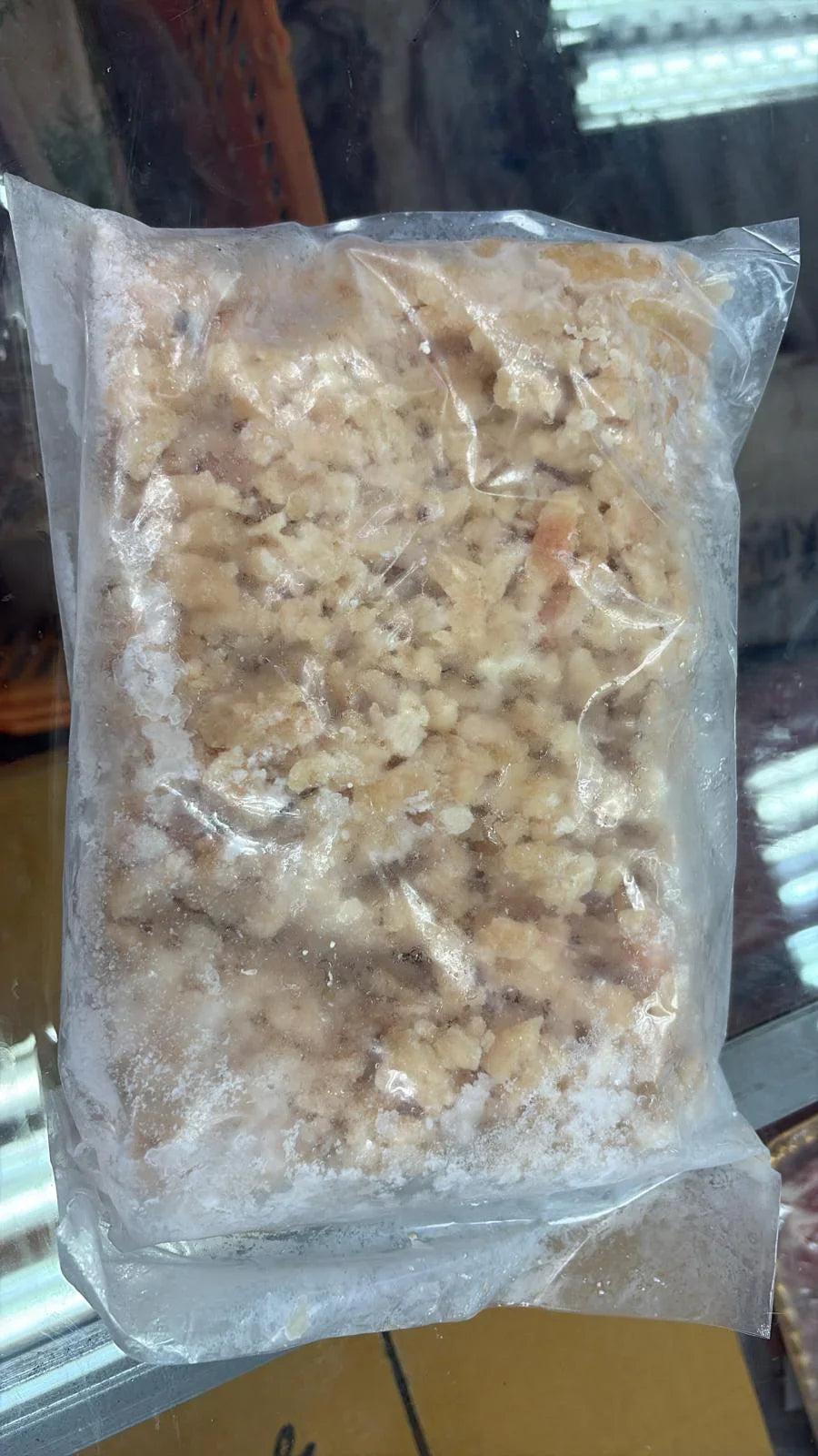 瘦雞肉免治|免治雞胸肉|2磅業務裝|適合健身減肥|5%脂肪|白點是筋膜|有血水是正常現象||冰鮮雞肉製作有血水是正常情況請放心食用|清真