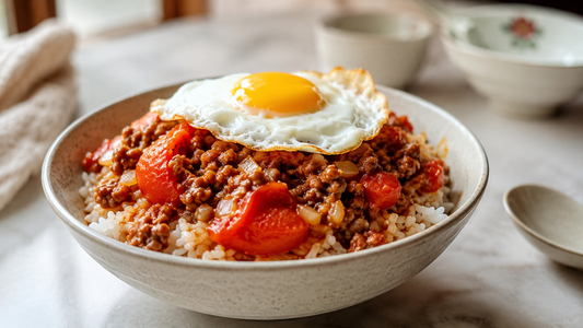 Cantonese Tomato Minced Beef Rice