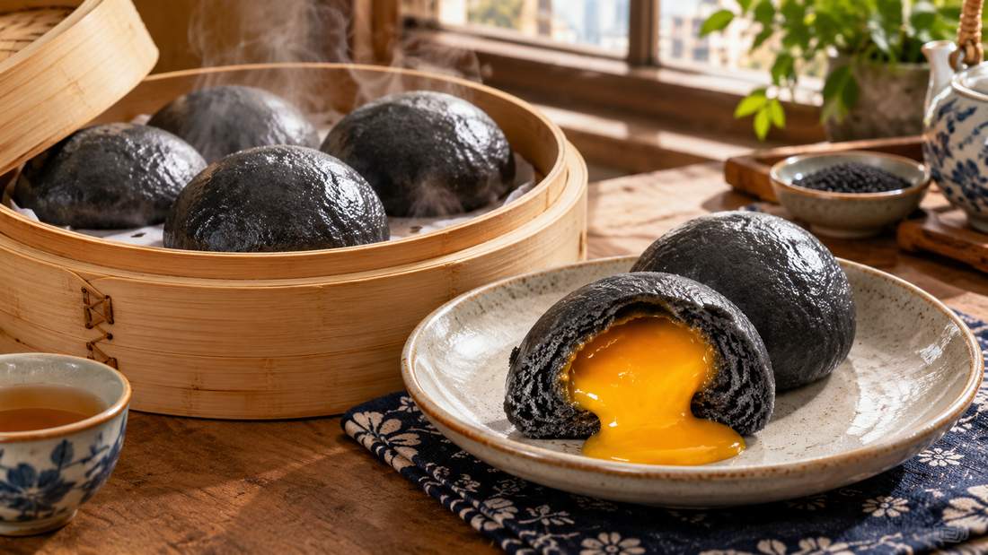How long should frozen black gold lava buns be steamed? No need to defrost; steam for 8 to 10 minutes. How should they be steamed?