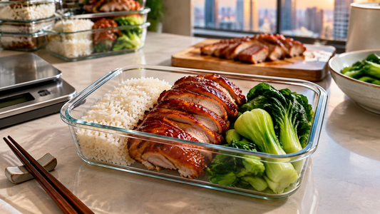 15–30 minute high-protein Meal Prep after work: How to pair 100g Honey Char Siu Chicken Breast with rice and vegetables for easiest control?