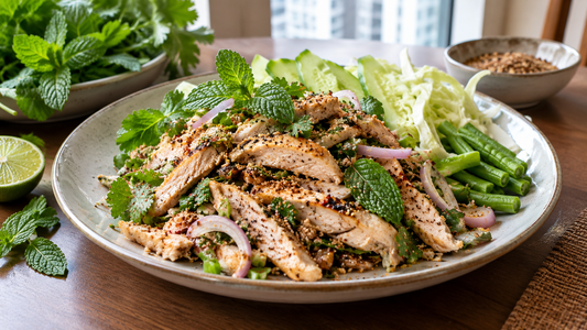 Thai Northeastern Herb Chicken Breast Salad