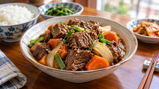 Korean Soy Sauce Beef Oyster Blade Stew