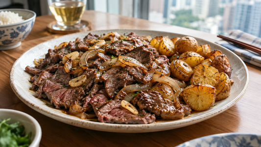 Asturian White Wine Onion Beef