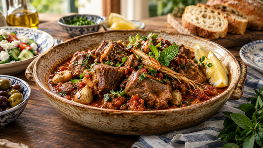 American Ginseng, Tomato, and Herb Stewed Lamb