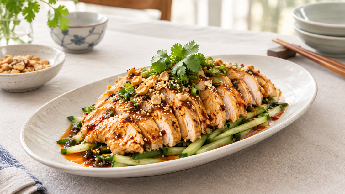 Sichuan-style Red Oil Peanut Mouthwatering Chicken