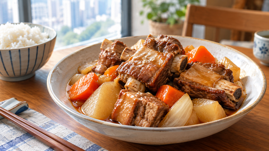 Korean-style pear-scented braised pork rib fingers
