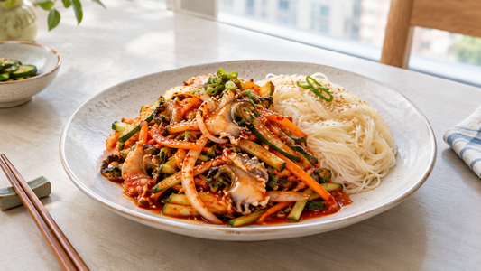 Korean Spicy Sour Conch Noodles