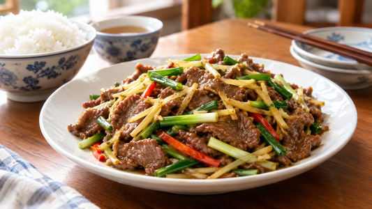 Hakka Stir-Fried Beef with Shredded Ginger and Soybean Paste