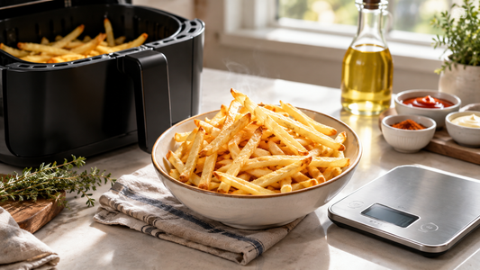 Do you have to air-fry chips when cutting fat? How do you calculate the calories for one meal of Venus Slimming Frozen Chips?