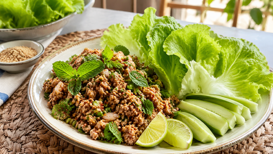泰式香草牛肉生菜包