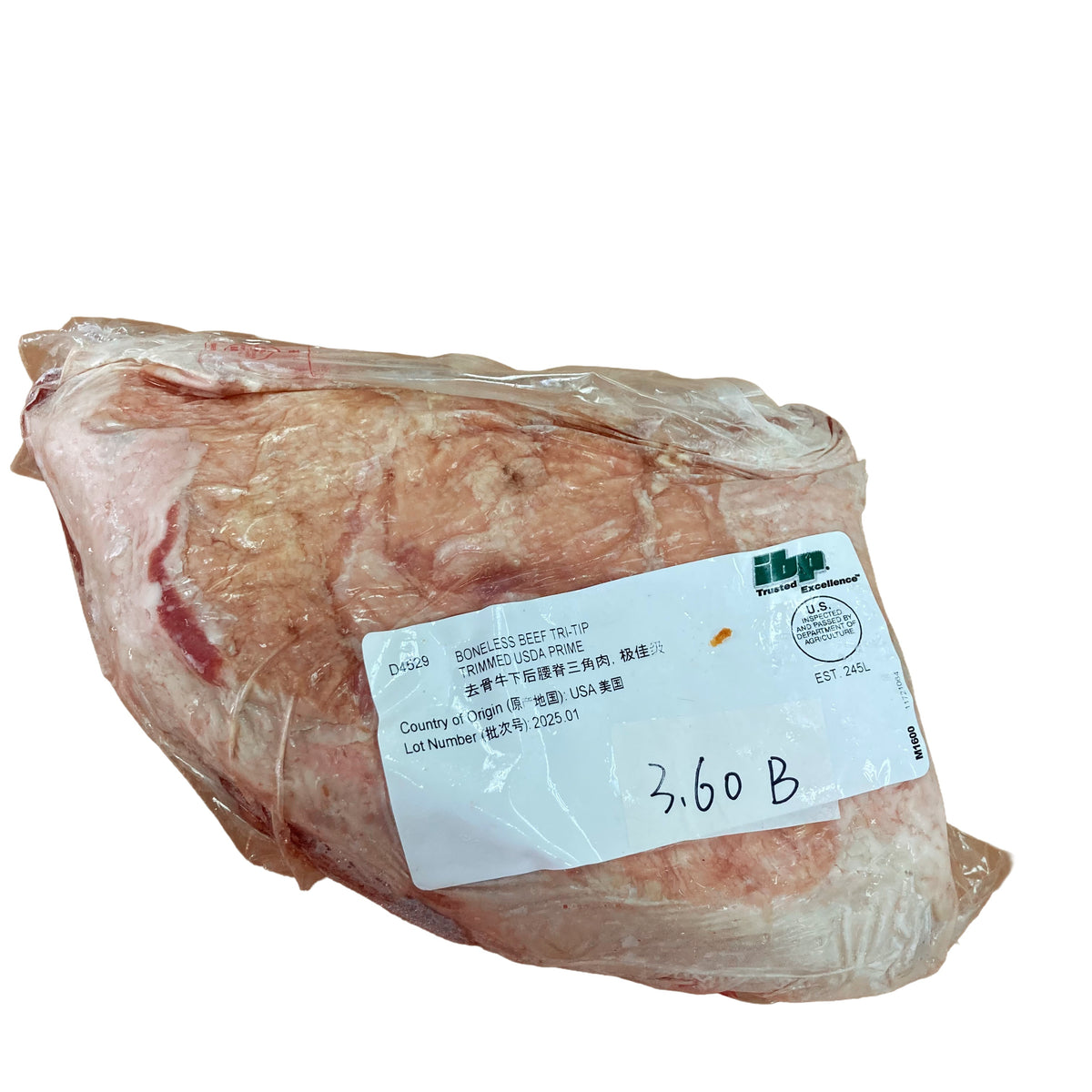 3.6 lb (2) 原條牛肉