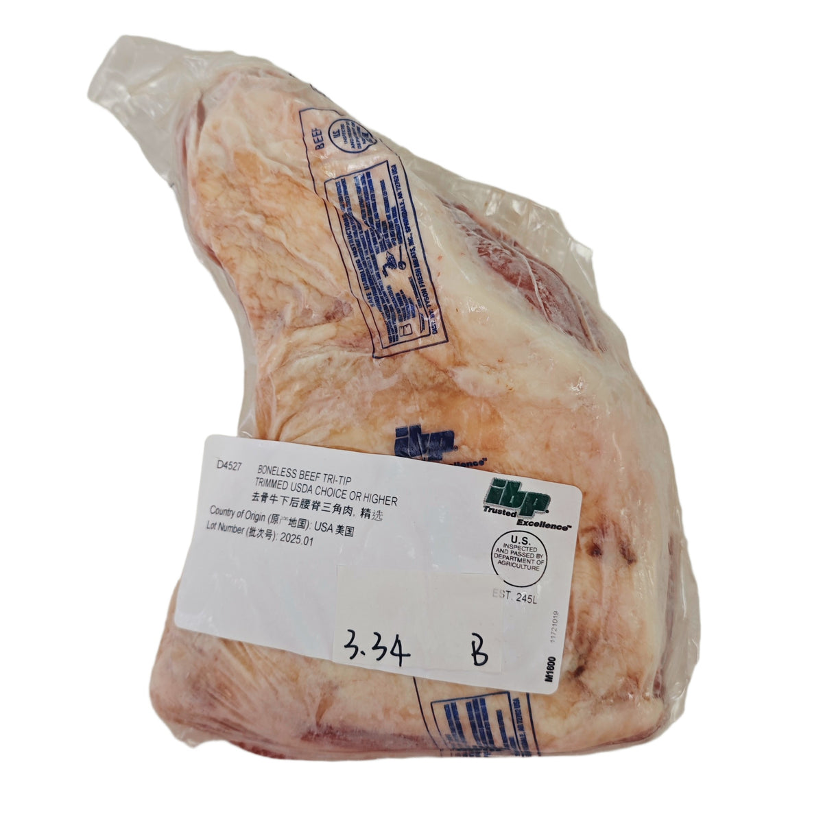 3.34 lb Whole beef cut