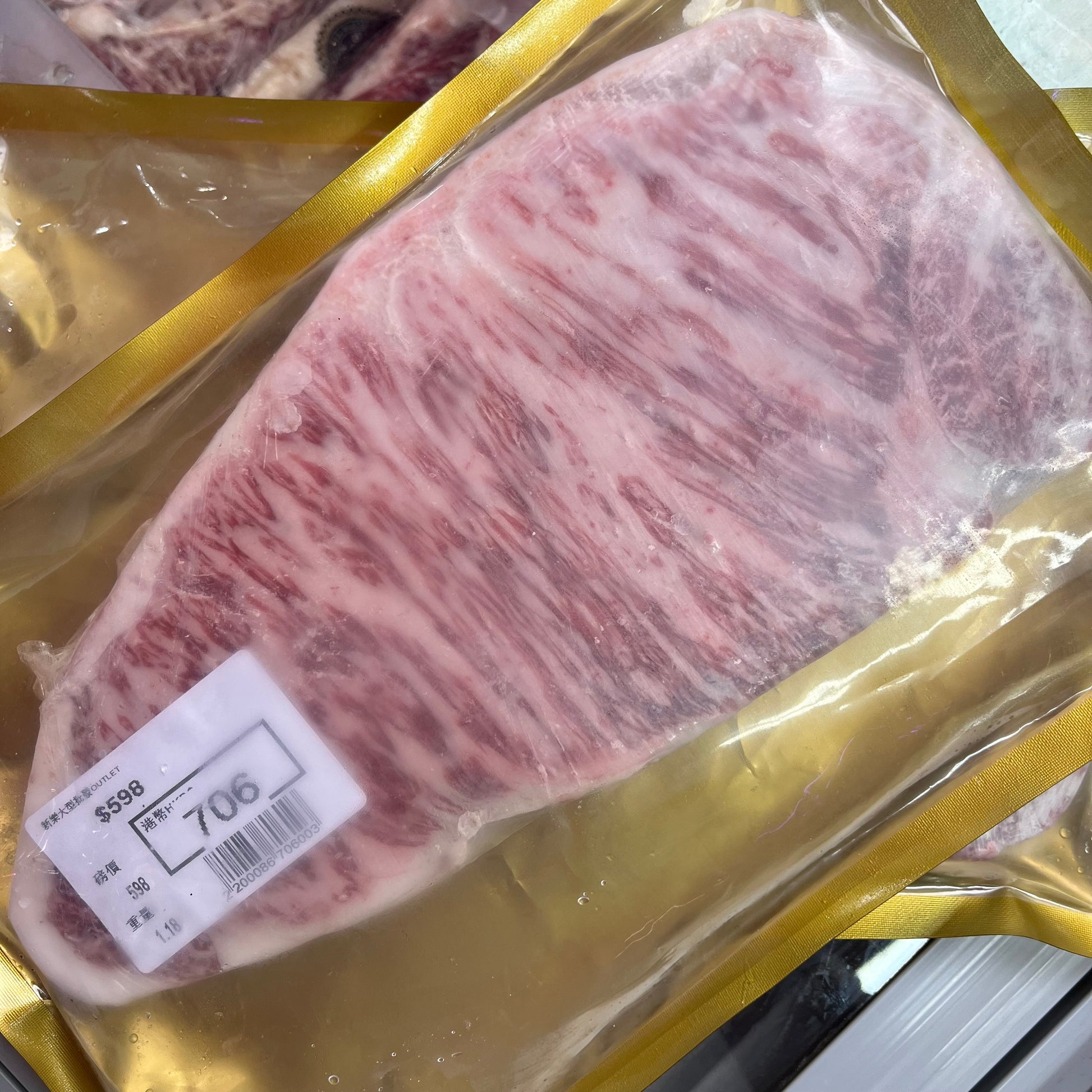 ［新店特價］日本🇯🇵A5霜降りWAGYU和牛西冷/肉眼 厚切3cm X 2｜1.05kg｜按碼收費 - 新樂大型批發OUTLET