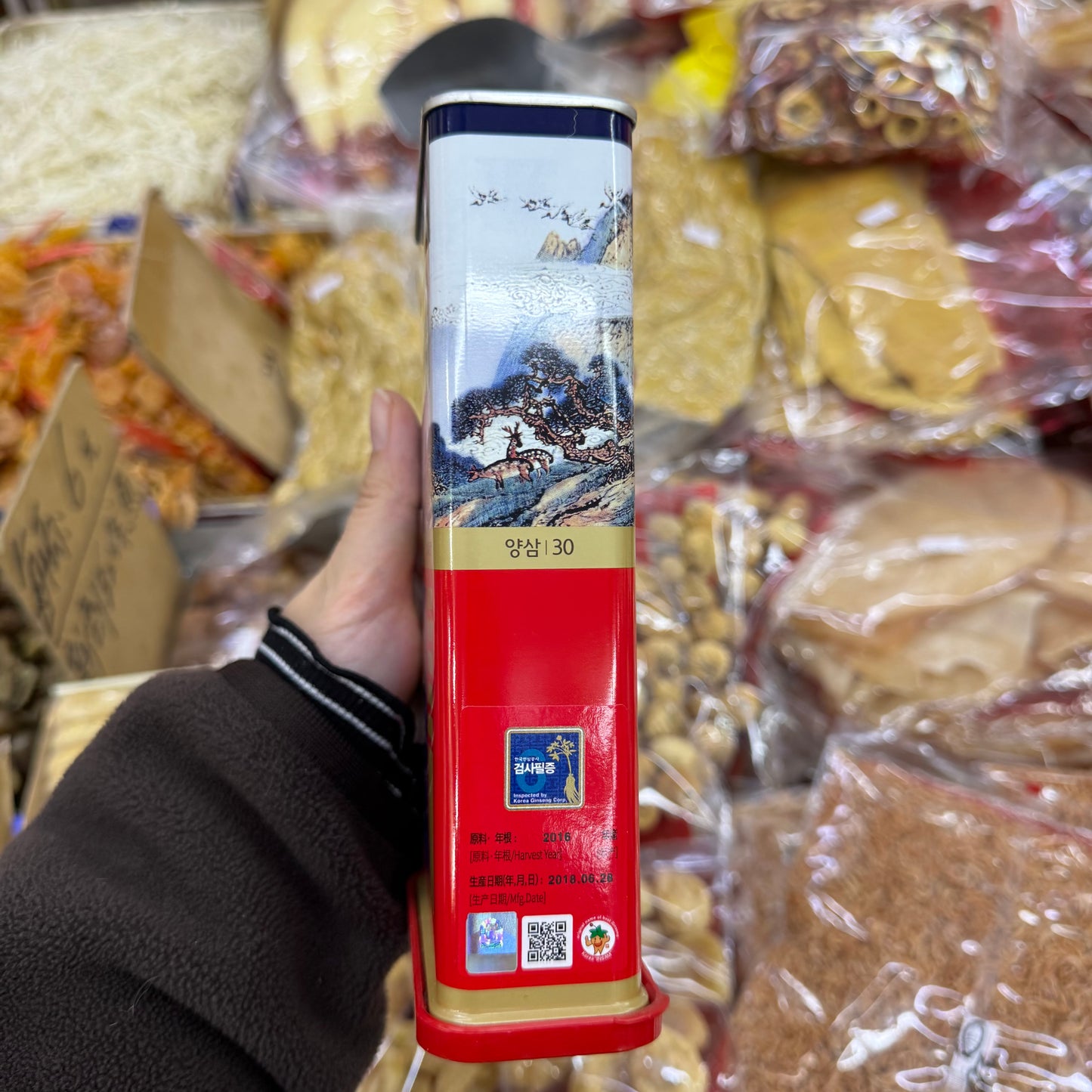 正官庄6年根高麗紅蔘（良 30）｜150g 小罐｜韓國🇰🇷原裝整支紅蔘