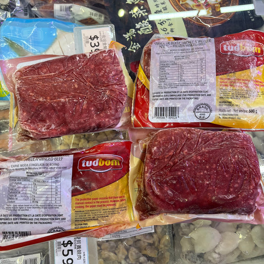 Brazilian🇧🇷 minced beef 500g | High Protein, Low Fat | Tender and Fresh Quality | Hormone-Free | Additive-Free | Suitable for Various Cooking Methods Including Frying, Stewing, Baking | Freshly Processed and Frozen | A Healthy and Delicious Choice