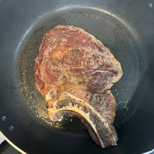 American prime bone-in ribeye group special price $500/5 pieces (aged steaks are darker in color and taste better)