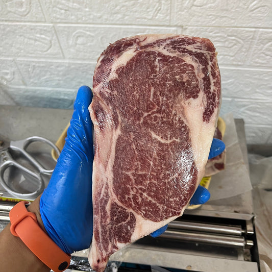 United States 🇺🇸HERRIS FARM BLACK ANGUS Black Angus Beef PRIME Premium Red Label Snowflake Beef Eye Steak Bone-in Rib Eye Ax Steak | High Protein | Compatible with Ketogenic Diet