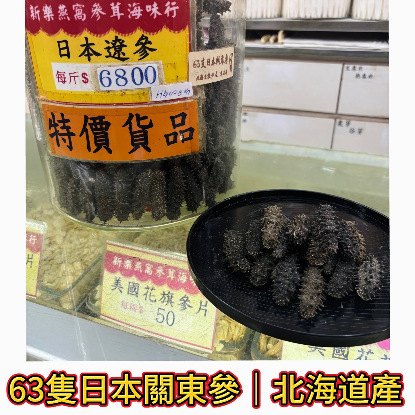 63 隻日本關東參｜北海道產｜高品質頂級海味乾參｜一斤約63隻