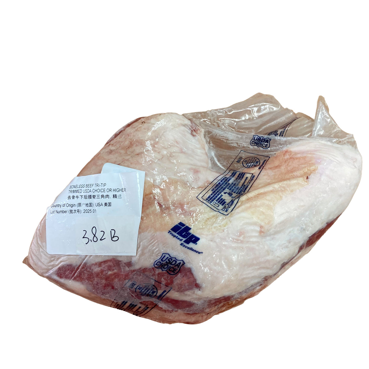 3.82 lb 白底增紅原條牛肉