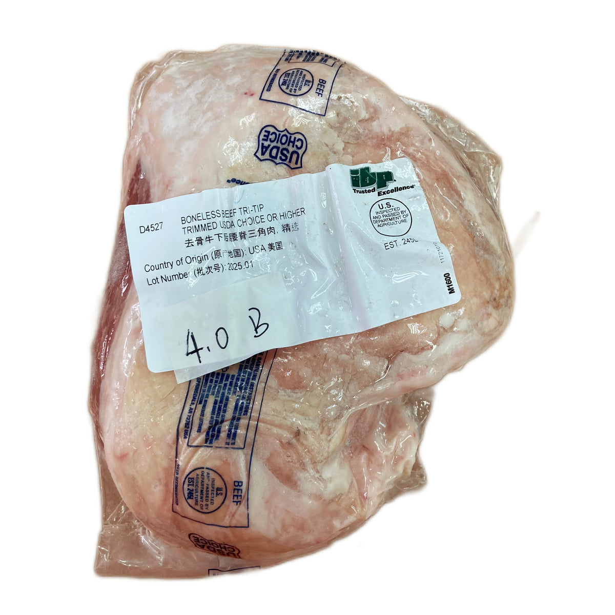 4 lb 白底增紅原條牛肉