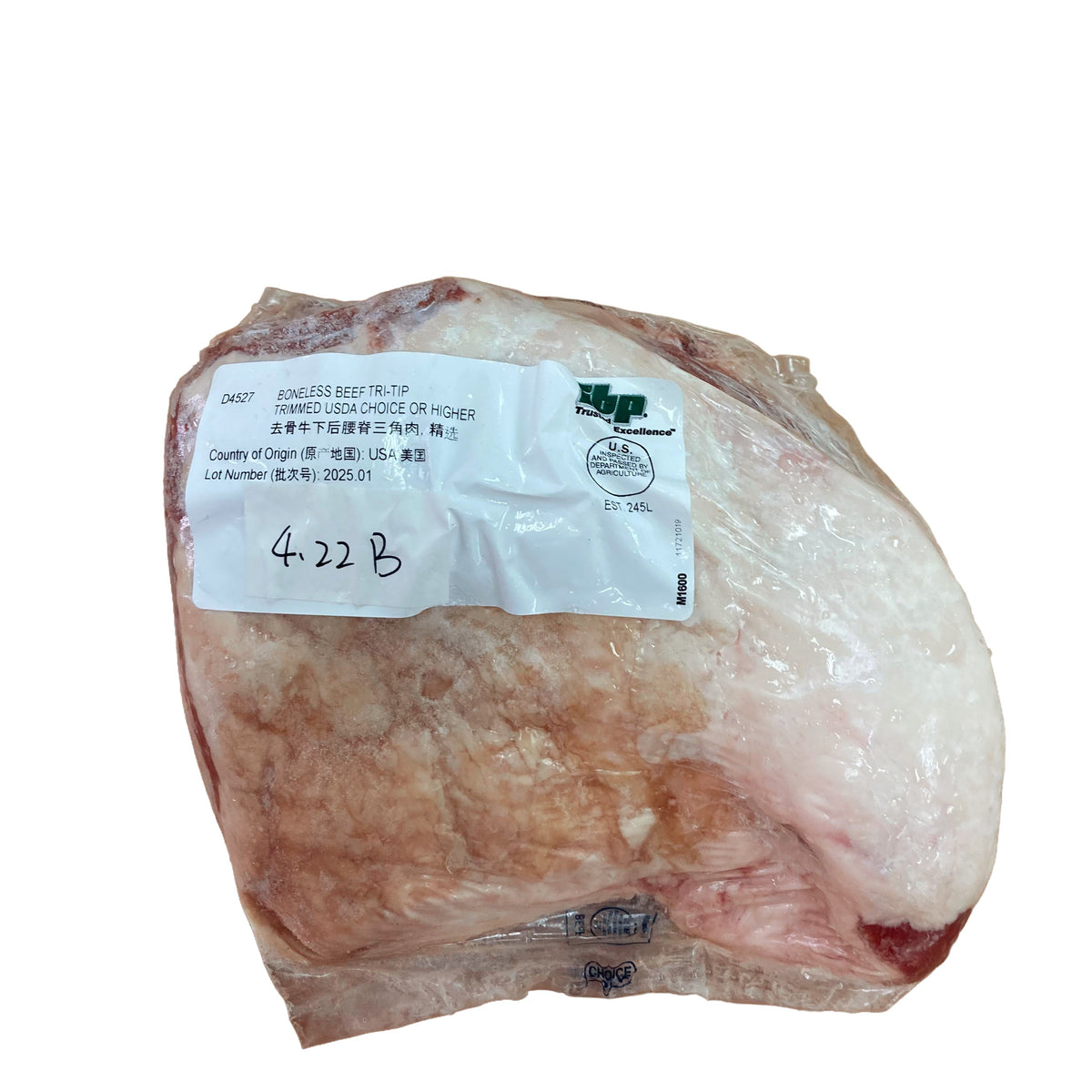 4.22 lb 白底增紅原條牛肉