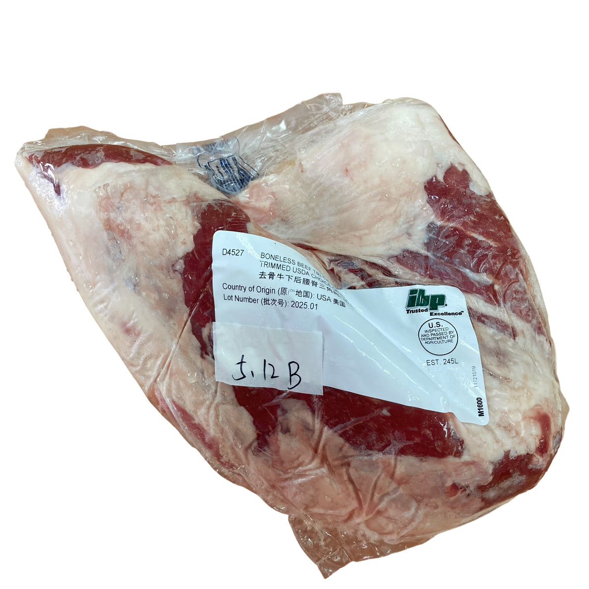 5.12 lb 白底增紅原條牛肉