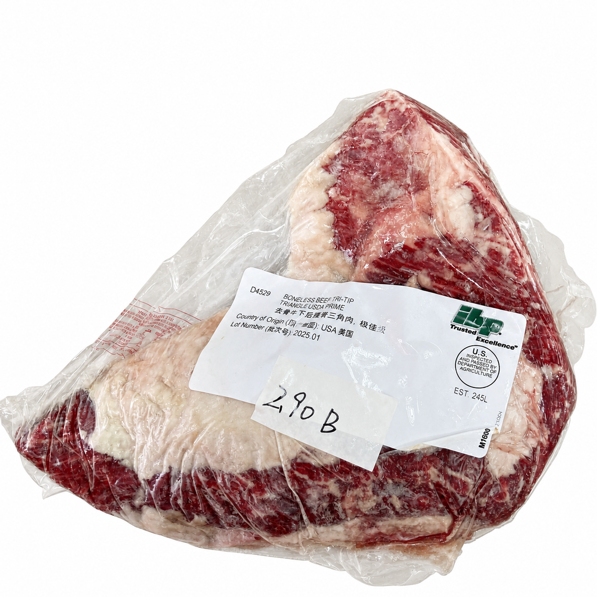 USA USDA Choice Whole Tri-Tip | Whole Vacuum Pack | Pan-fry / Roast / Slow Cook / BBQ | ⚠️If you require cutting, please contact customer service immediately after placing your order. Thank you!