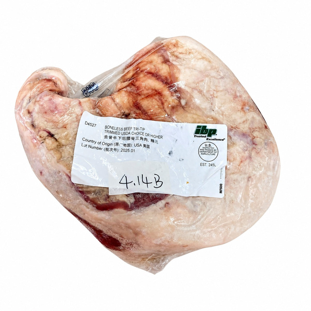 4.14 lb 白底增紅原條牛肉